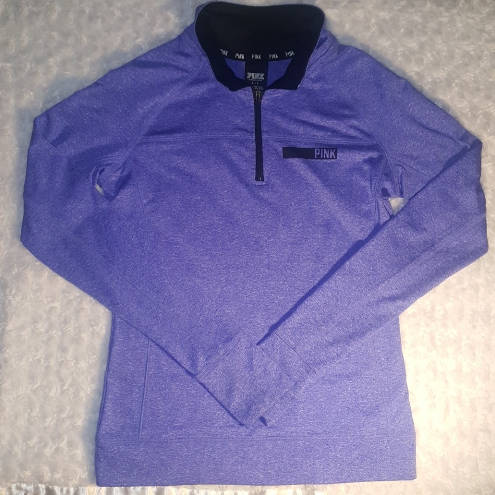 VS PINK YOGA 1/2 ZIPPER ACTIVE WEAR PULLOVER